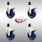 Service Caster 5 Inch 316SS Solid Poly Swivel 1-3/4 Inch Expanding Stem Caster Set Lock Brake SCC-SS316TTLEX20S514-SPUS-134-4 - alternate 4